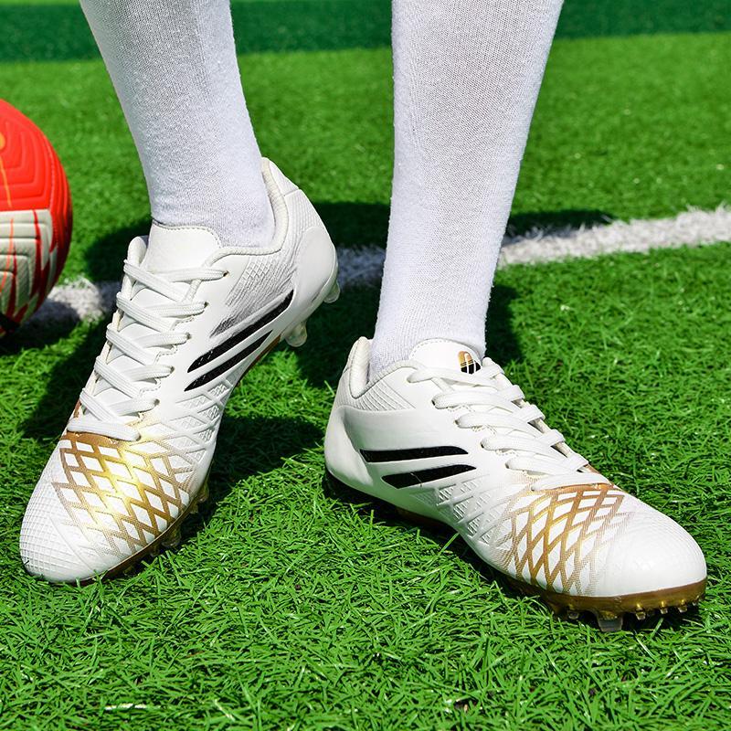 Men's Large-scale Football Shoes Long Nail Anti-slip and Wear-resistant TPR Artificial Corthop Outdoor Children's Football Shoes