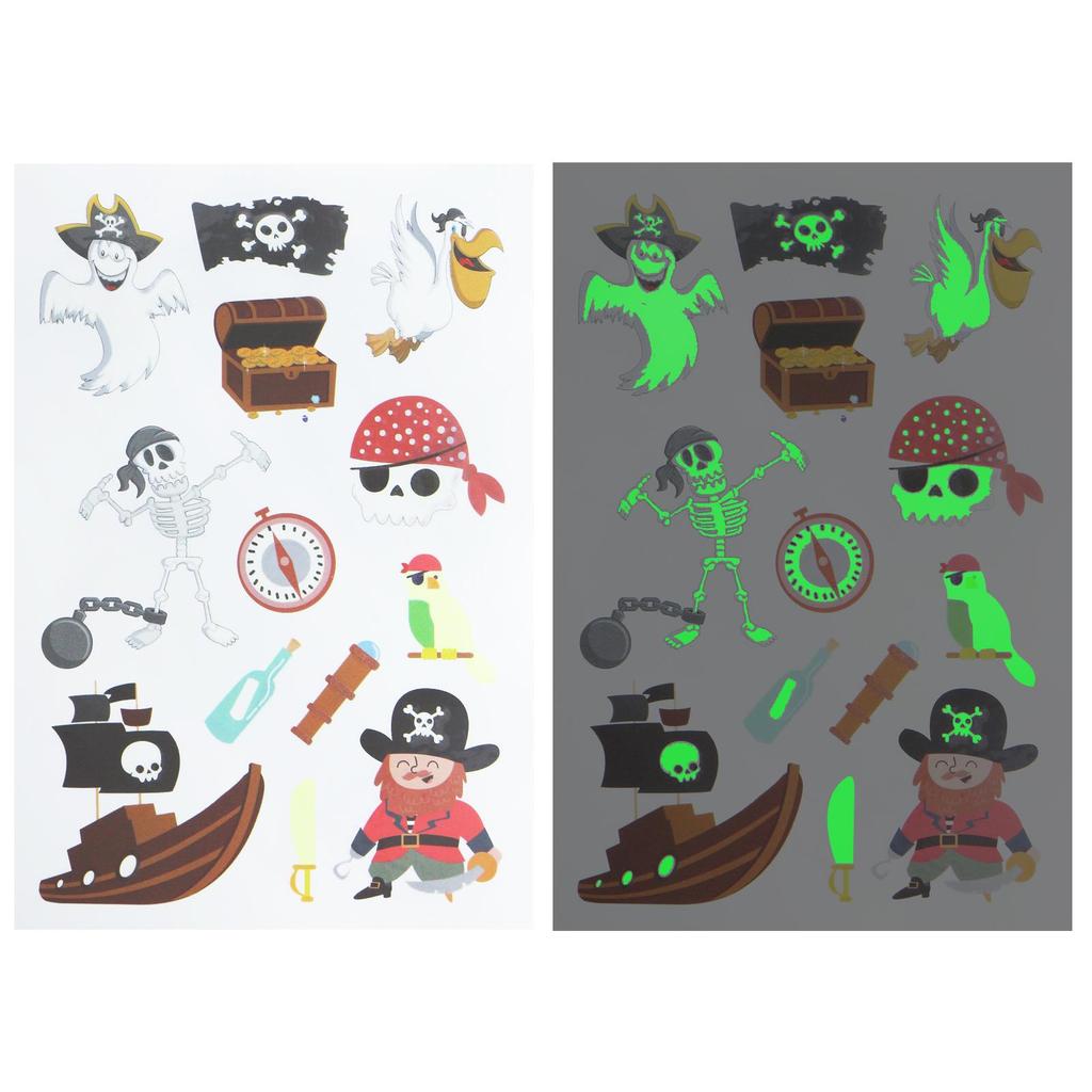 Tattoo Stickers Luminous Child Kid Temporary Fake Tattoos Glow Paste On Face Arm Leg for Children Body Art Unicorn Sticker Toy