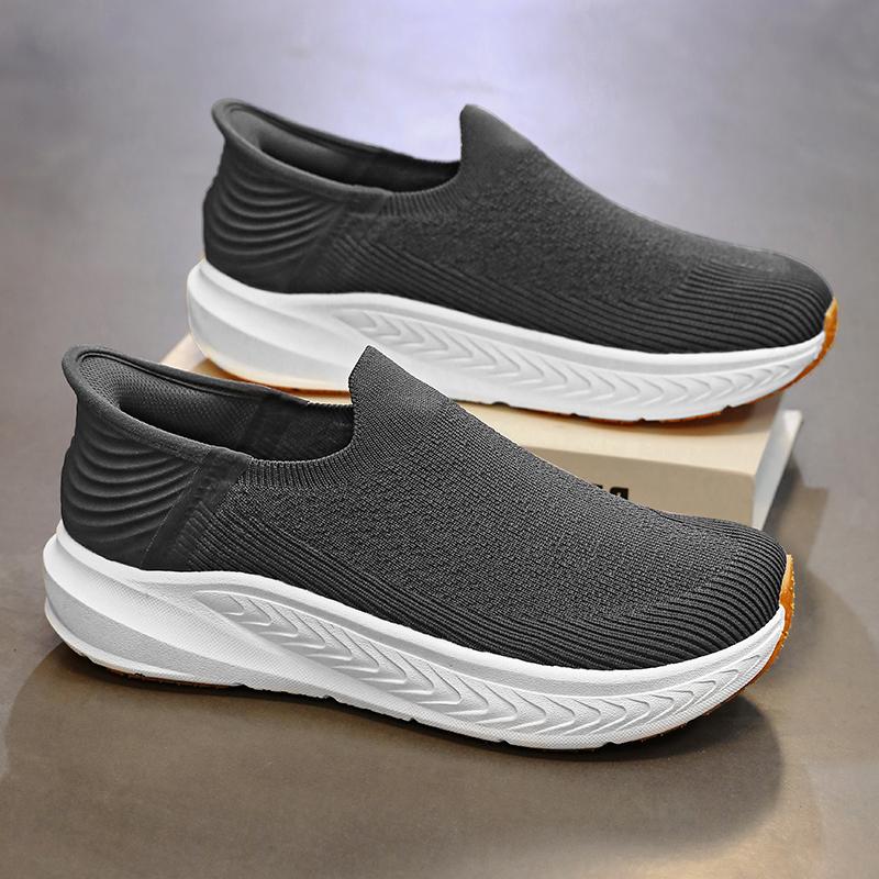 TUINANLE Barefoot Shoes Men Wide Toe  Flats Shoes Classic Slip-On Loafers Men Lightweight Breathable Driving Sneakers