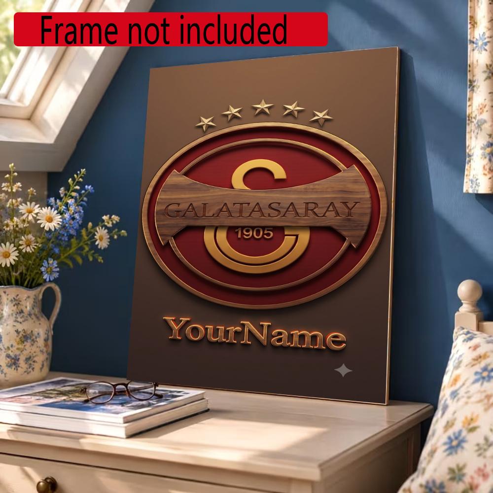 Galatasaray Customize Your Name Diamond Painting Round Diamond Diy Frameless Holiday Artwork Suitable For Home Office Wall Decoration