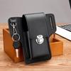 1PC Vintage PU Marsupio in pelle Custodia per cellulare Custodia per cellulare Borsa da cintura per uomo Portafoglio