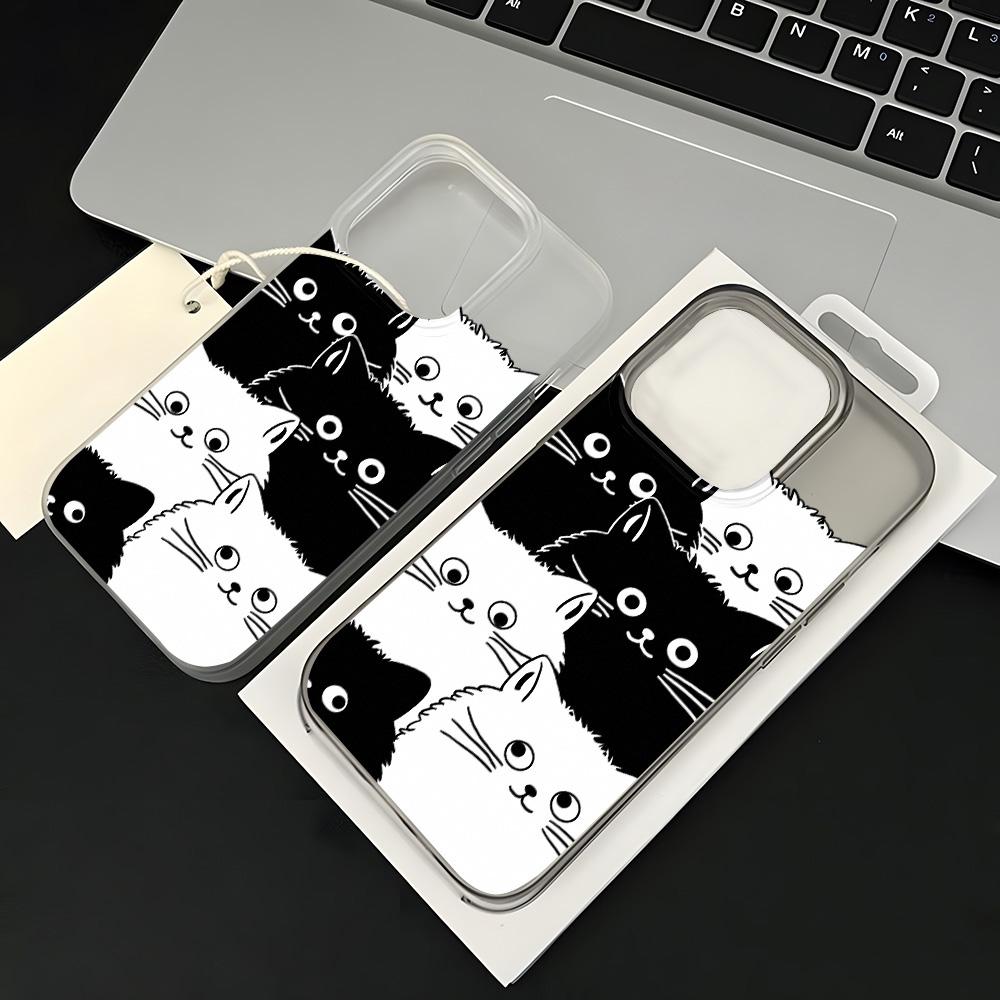 Θήκες κινητών τηλεφώνων για iPhone 11 13 15 Pro Max 12 14 Pro Max Θήκη iPhone 16 15 Plus 13 Pro 12 Frosted Texture Painted Cartoon Flowers