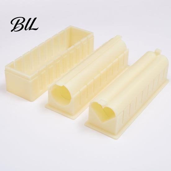 Heart Shaped Sushi Maker Press Molds Roll for Beginners Compact Mold Set with Square Round Shapes Easy DIY Making Kit Quick Meals Mess-free