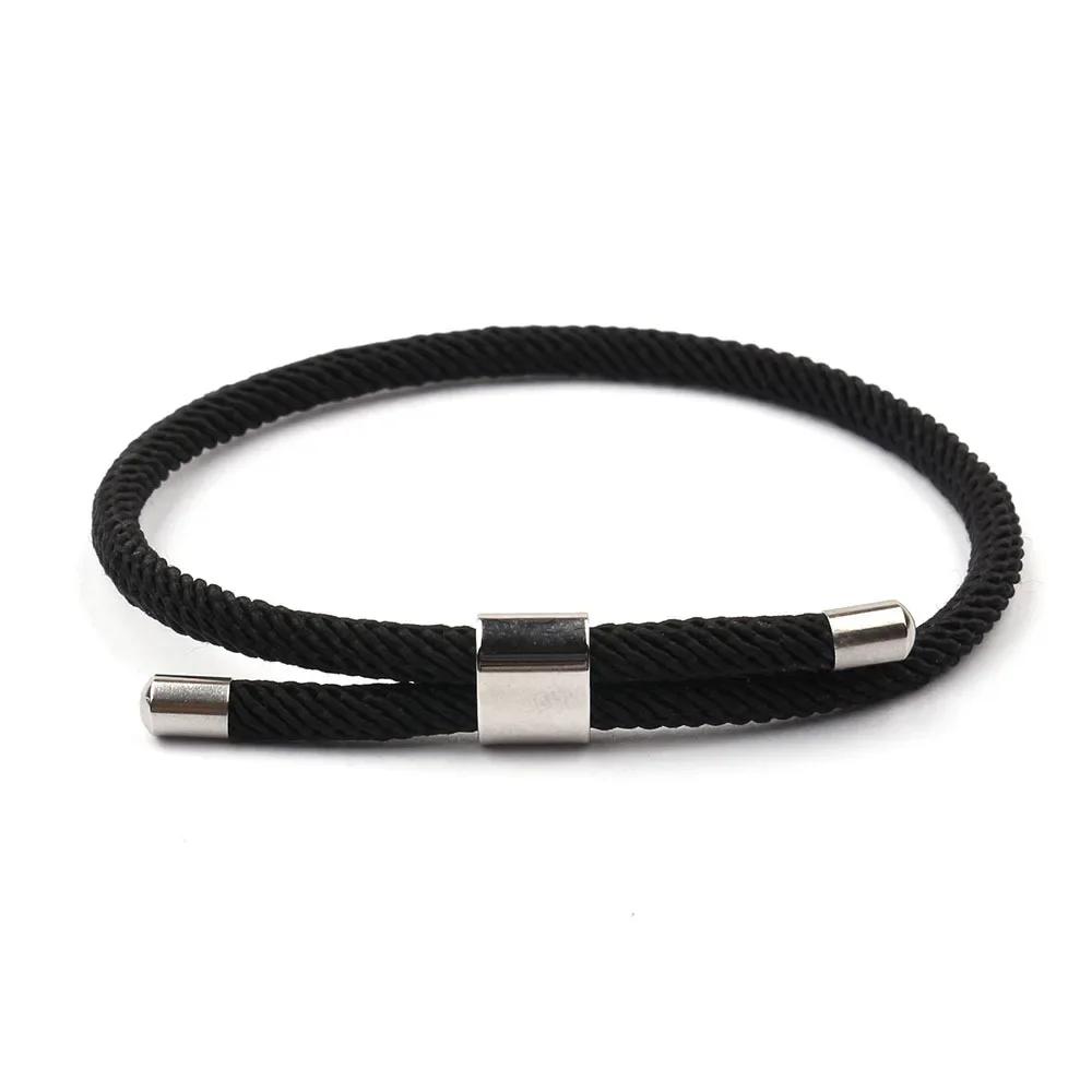 Minimalist Milan Rope Bracelet Simple Red String Stainless Steel Bracelet For Women Men Lovers Lucky Wristband Jewelry