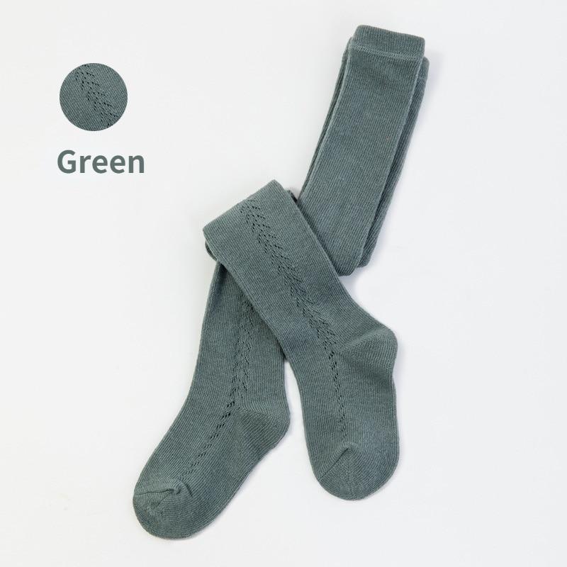 Španělsko Dívčí Punčocha Jaro Léto Upnuté Batole Dětské Duté Kojenecké Žebrované punčochové kalhoty Miminka Punčocháče