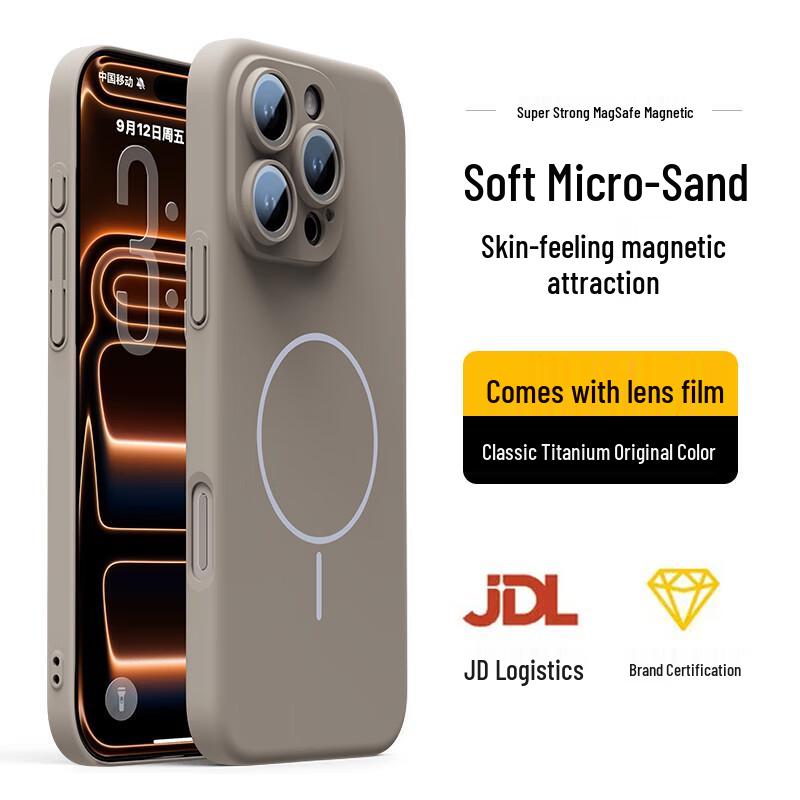 

Magsafe Frosted iPhone Case with Lens Film iPhone 16 Pro (6.3 inch)