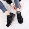 New winter women's non-slip comfortable round head lace-up board shoes piled thickened platform casual retro cotton shoes