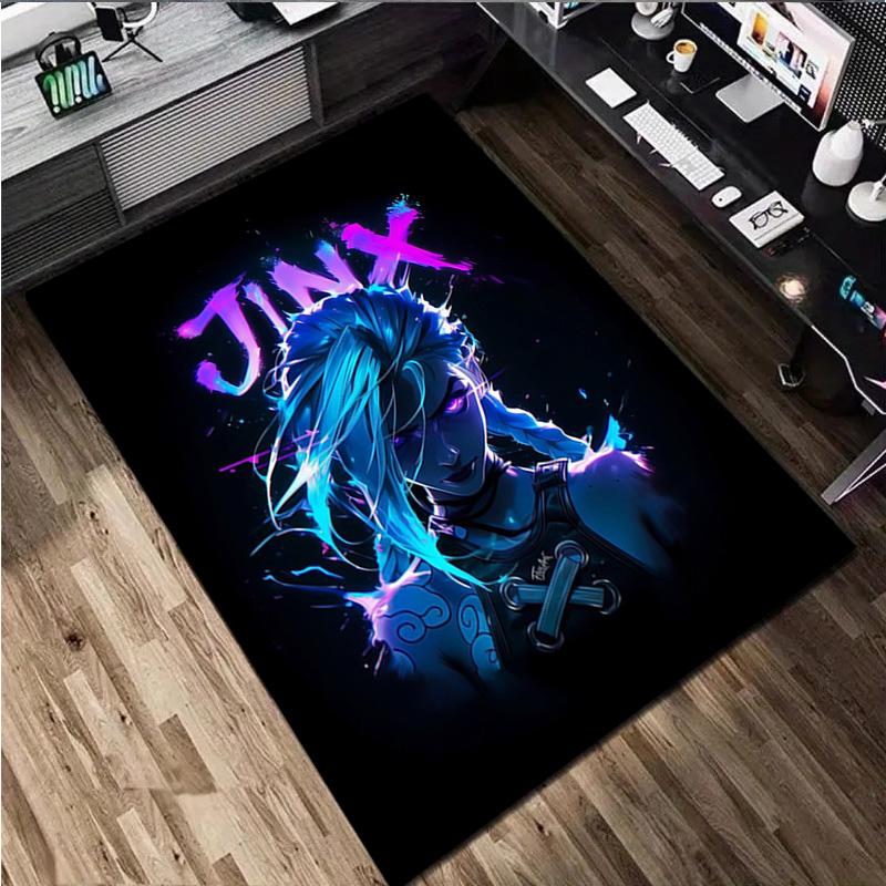 Jinx Fantasy Warrior Home carpet Office Decorative Carpet For Living Room Bedroom Door Mat Floor Rug Computer Chair Area Rug