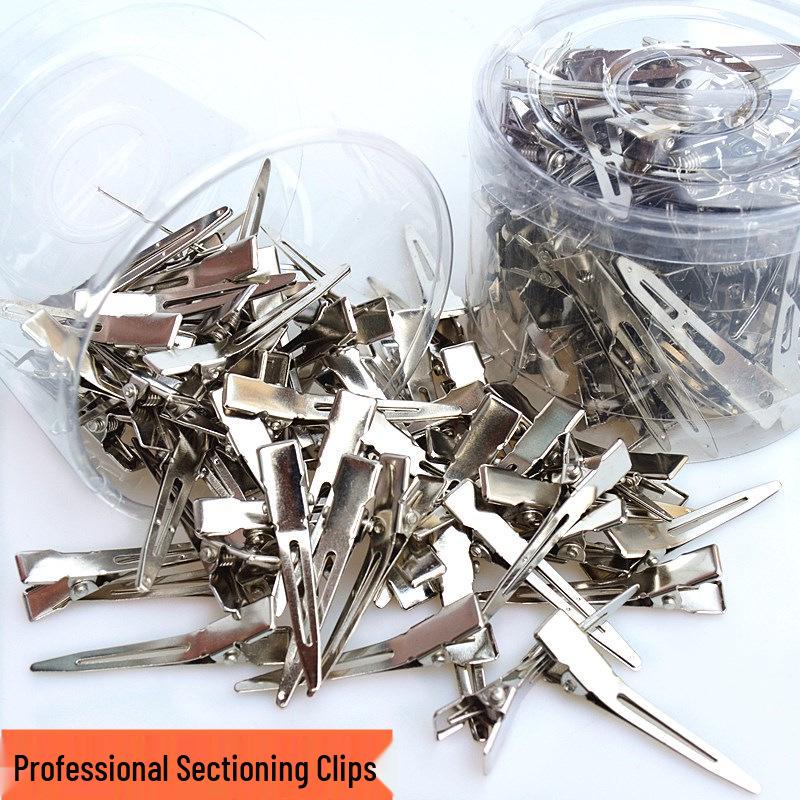 Small Aluminum Updo and Sectioning Hair Clips for Bridal Styling