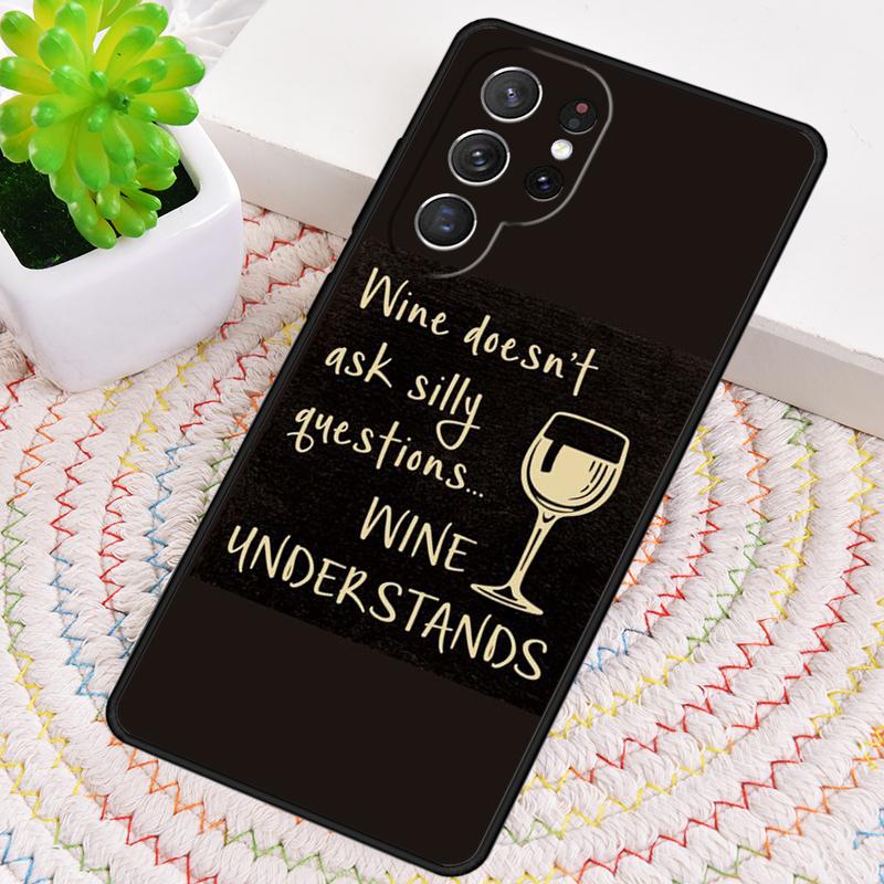2 bis 3 Gläser Wein pro Tag Handyhülle für Samsung Galaxy note 10 pro S26 Ultra S23 S24 FE S25 S21 S22 PLUS stoßfeste Hülle