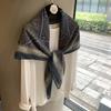 Spring And Autumn Versatile Design Scarf Big Shawl Famous Style Thin Headscarf French Retro Large Square Scarf Women'S External Silk Scarf