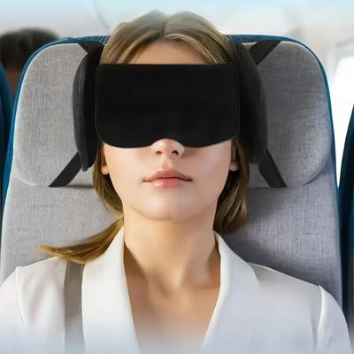 Reise-Nackenkissen Kopf mit Augenmaske Schattierung und atmungsaktiver Schlaf fixierte Stütze multifunktionale integrierte Augenmaske Bequem