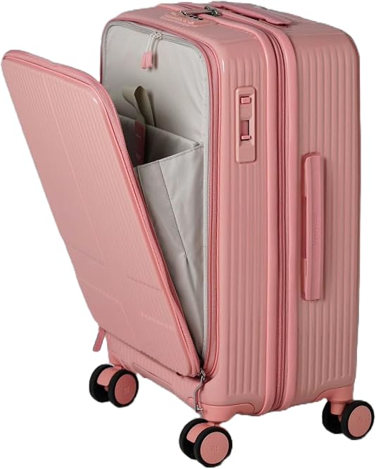 Innovator Front-Opening Suitcase [38L] Carry-on 3.3kg, Peach