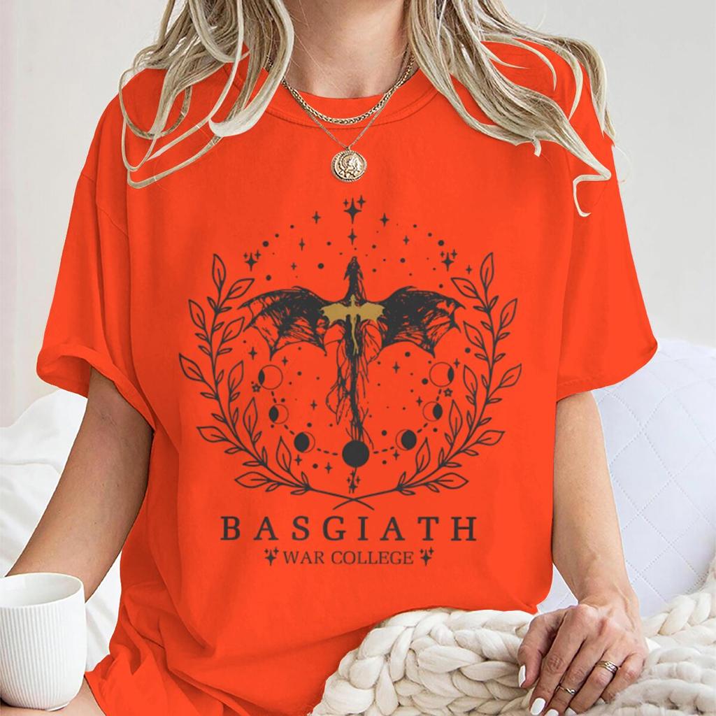 Bookish Dragon Basgiath War College Inspired Tshirt Vintage Fourth Wing Books Fan Unisex Unisex Bookishness Tee