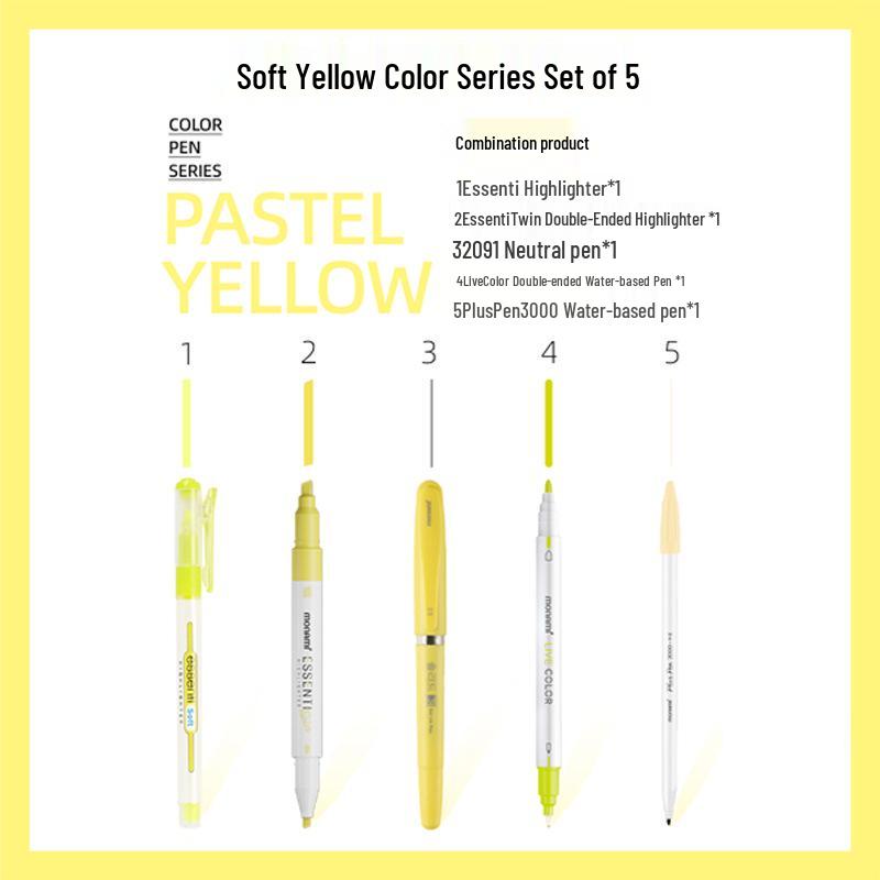 Munami Koreanisches Monami Weiches Set: Textmarker & Gelstift-Set für Bullet Journals.