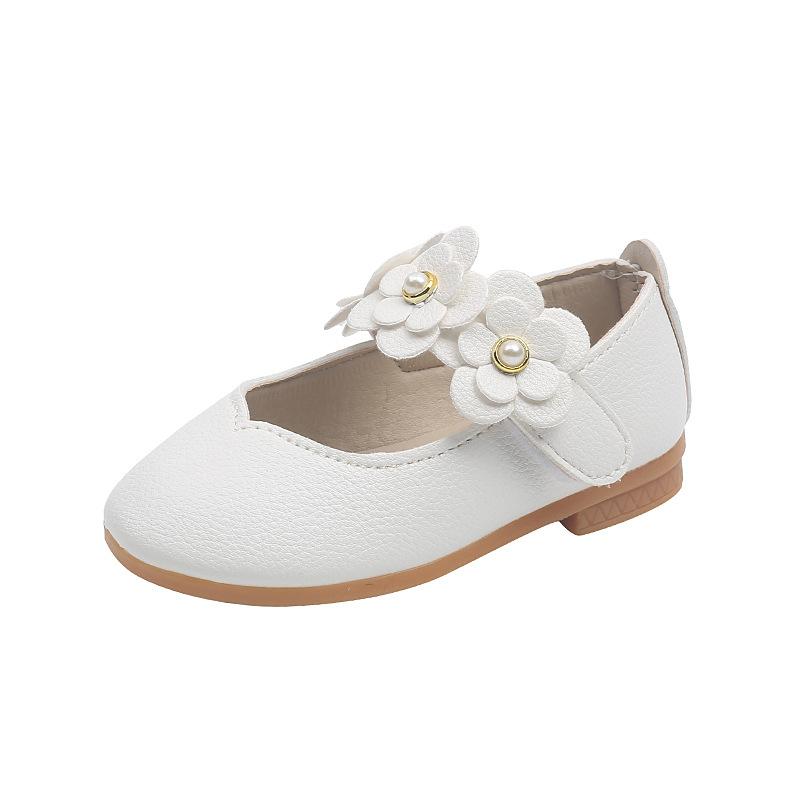 

Spring and Autumn New Korean Style Children s Soft Sole Flower Girls Leather Shoes, Princess Shoes for Older Children, Baby Shoes 21-25One Hand Shot5Double