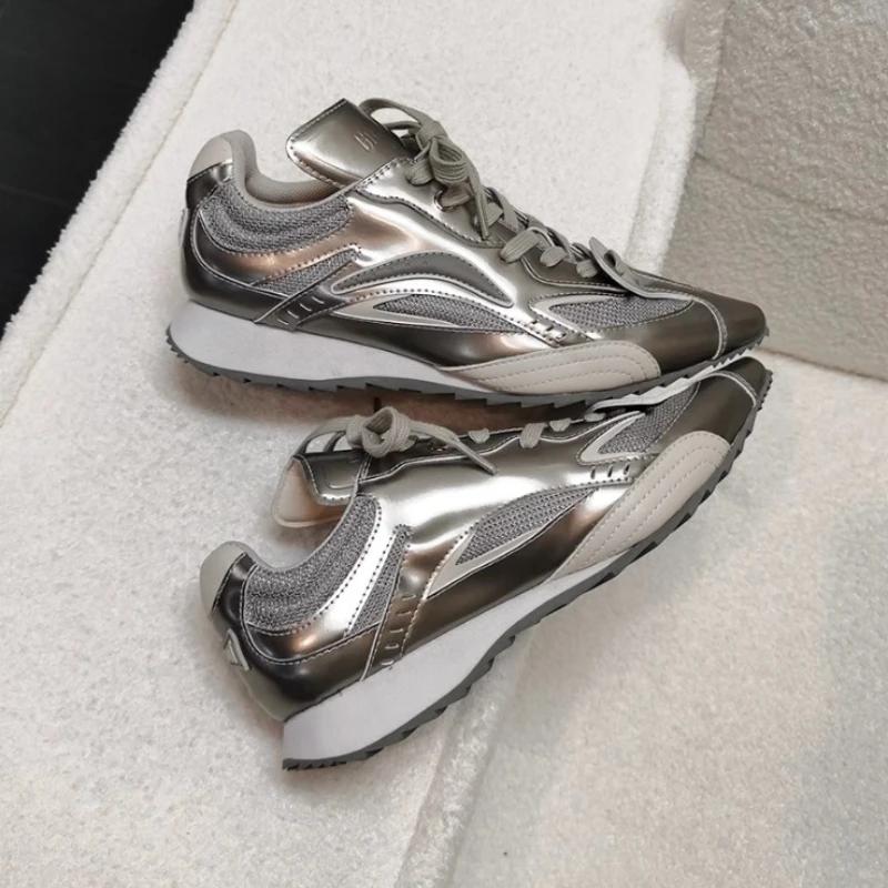 Pointed Toe Women Ankle Boots Casual Sneakers Flats Woman Shoes New Fashion Trend Winter Lace Up Sport Luxury Zapatos Mujer