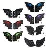 PU Leather Bat Wing Shoe Charm Halloween Footwear Decoration Accessories For Sneakers Boot Skateboard And Running Shoe