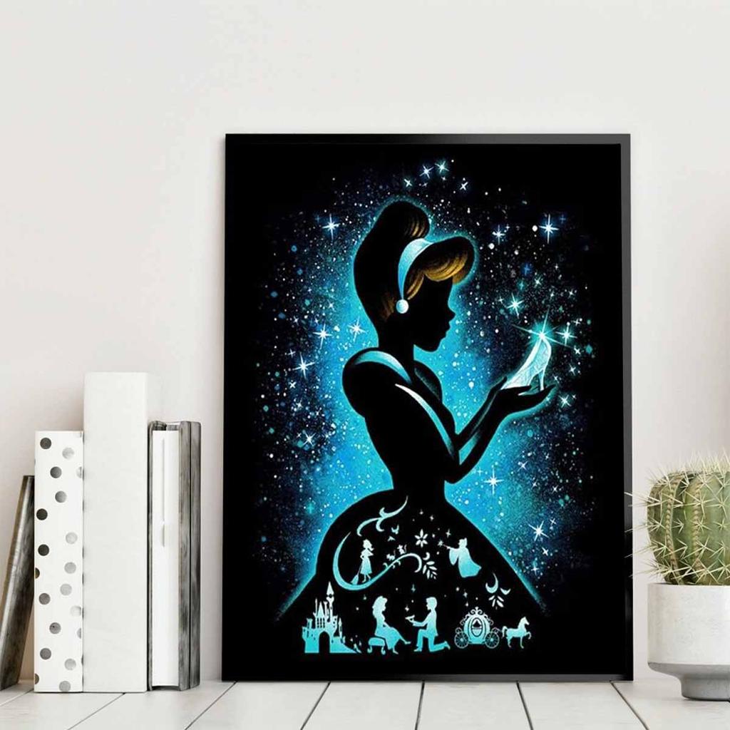 DIY Diamond Painting Luminous feathers Cross Stitch Kit Mosaic Art Diamond Painting Full Circle Diamond Home Decoration