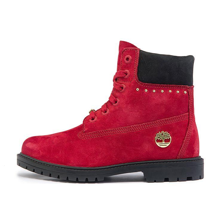 Timberland Comfortable Casual Mid-Calf Outdoor Boots Women Boots Deep-Red A2MBUW