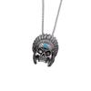 Retro Old Indian Skull Pendant Necklace Men's Hip-hop All-match Necklace