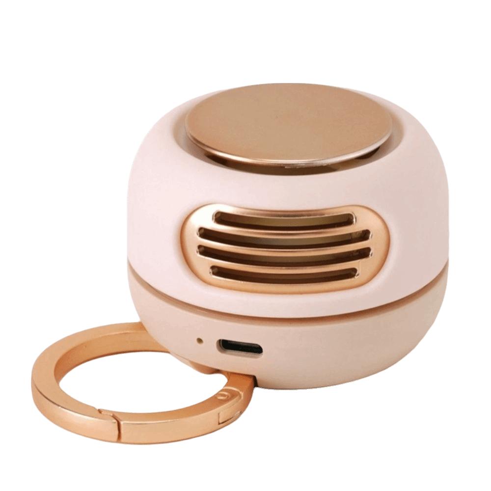 Compact Design Bladeless Fan Portable Design Mini Fan USB Rechargeable Fan  Outdoor Travel розовый