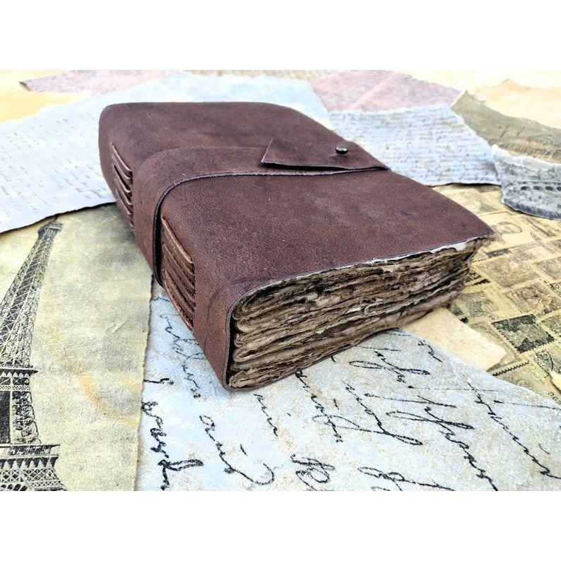Leather Journal Brown Journal &  Beautiful Less Lock Travel Dairy Leather Dairy Notebook Gift