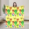 Sprunki Characters Game Velvet Throw Blanket  Blankets for Bed Outdoor Warm Quilt