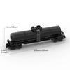 MOC Train Carriage Model, Rail Transport Vehicle, Coal Transport Vehicle, Rail Lift Pole Indicator Light, Train Accessories
