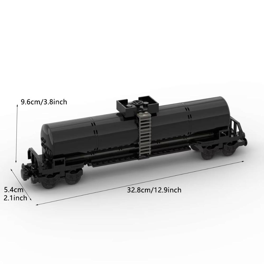 MOC Train Carriage Model, Rail Transport Vehicle, Coal Transport Vehicle, Rail Lift Pole Indicator Light, Train Accessories