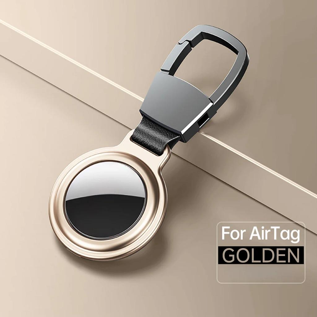 Magnetic Anti-Lost Keychain Holder Case for Apple Airtag Metal Air Tag Dog Cat Pet Collar Locator Tracker Protective Full Cover