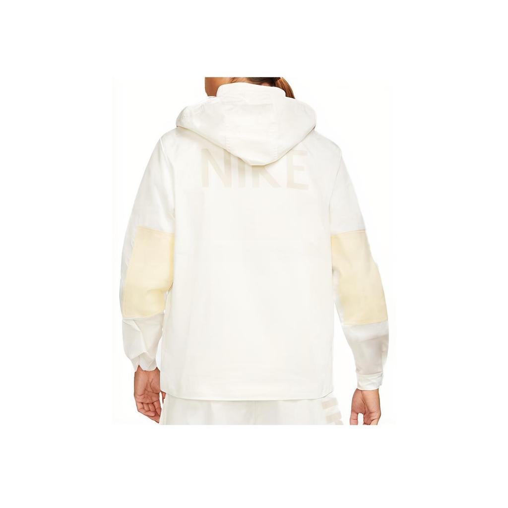 Nike Pánská sportovní bunda s kapucí na poloviční zip svrchní oděv bílá DD6495-133