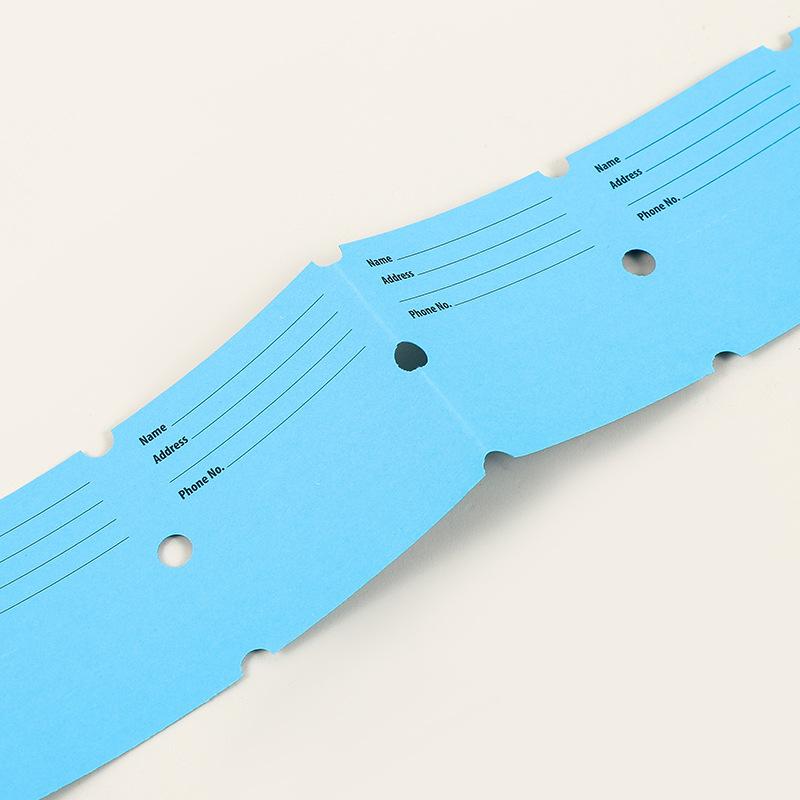 500 szt. Kolorowe odrywane losy loteryjne Żółty Zielony Etykieta z literami Kupon nagrody za wstęp na karnawał