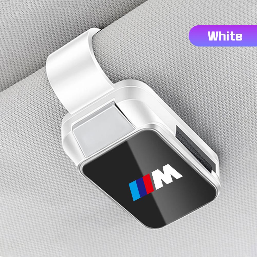 Clip per Visiera Interna Auto Porta Occhiali Porta Occhiali da Sole per BMW X1 X2 X3 X5 X4 X6 X7 Serie 1 3 5 6 7 E60 E90 E70 F48 G20 G30 i3 i7 i8