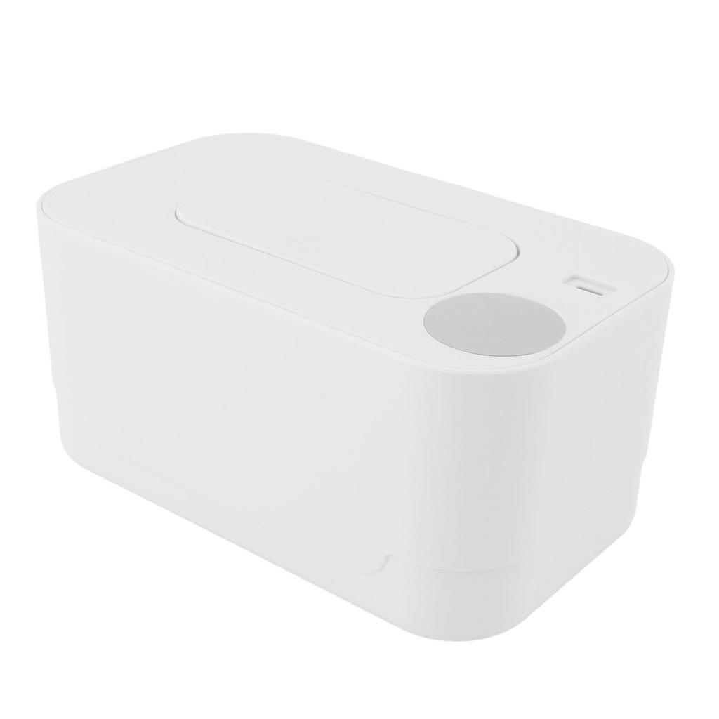 Compact Wipes Warmer Portable Wipe Warmer Baby Wet Wipes Dispenser for Vehicle Home Use White