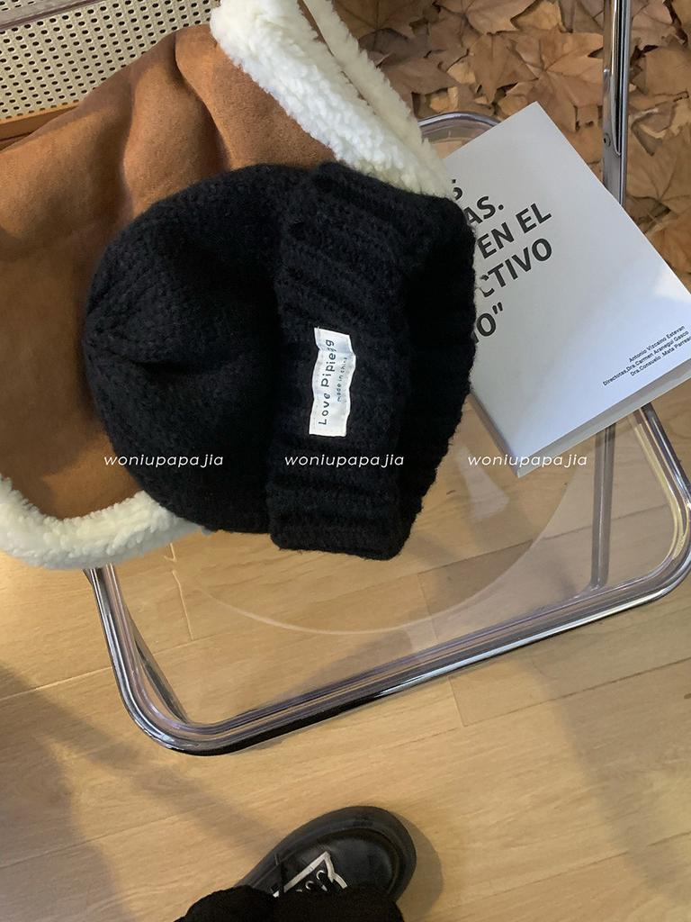 Fit Loose Stylish Winter Beanie Soft Cotton Yarn For Large Heads Warm And Cozy