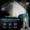 2Pcs 300W Turbo H7 LED Headlight Bulbs CANBUS Lights 30000LM H7 Led Mini Lamp 24pcs 3570 CSP Wireless Car LED with Fan 12V 6500K