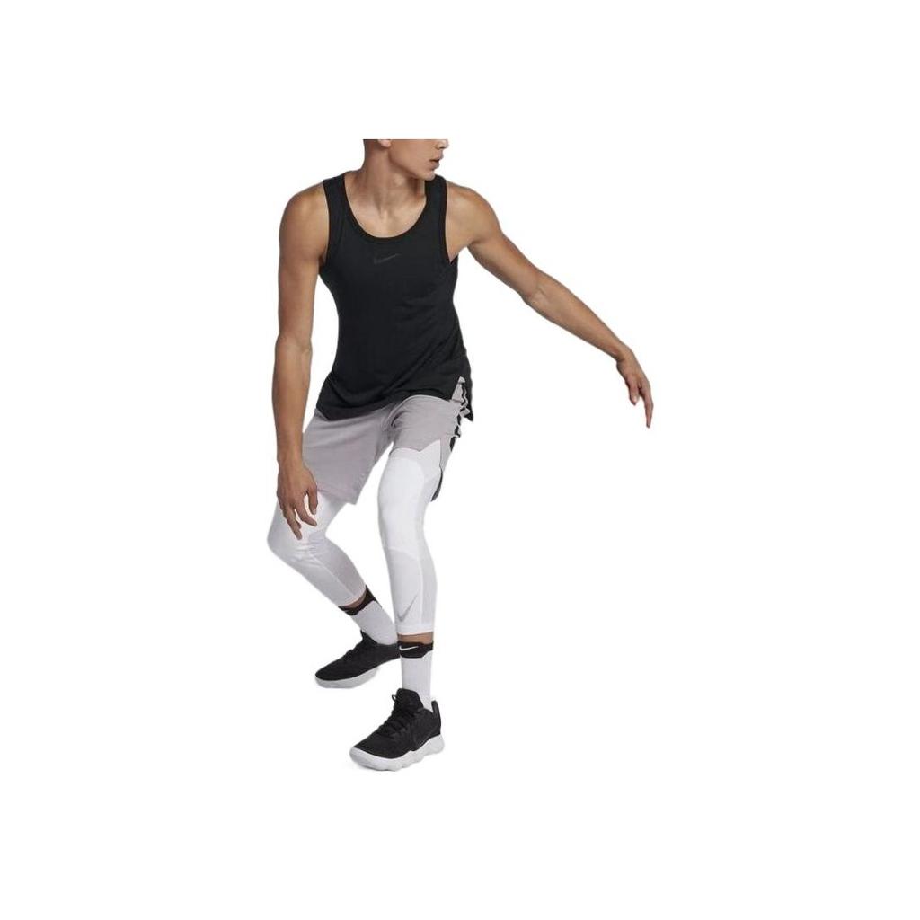 Nike Elite Logo Print Breathable Sports Sleeveless T-Shirt Men Tops Black AT3396-010