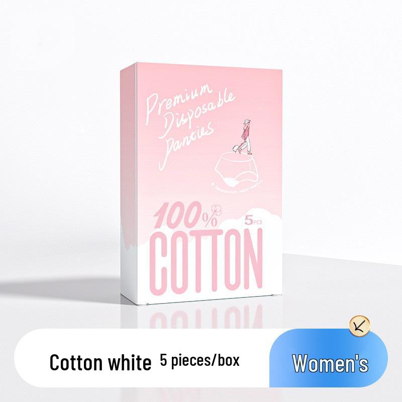 Supermarkt Herren- & Damen Einweg-Baumwollunterwäsche, einzeln verpackt, steril, Übergröße, reisefreundliche Slips.