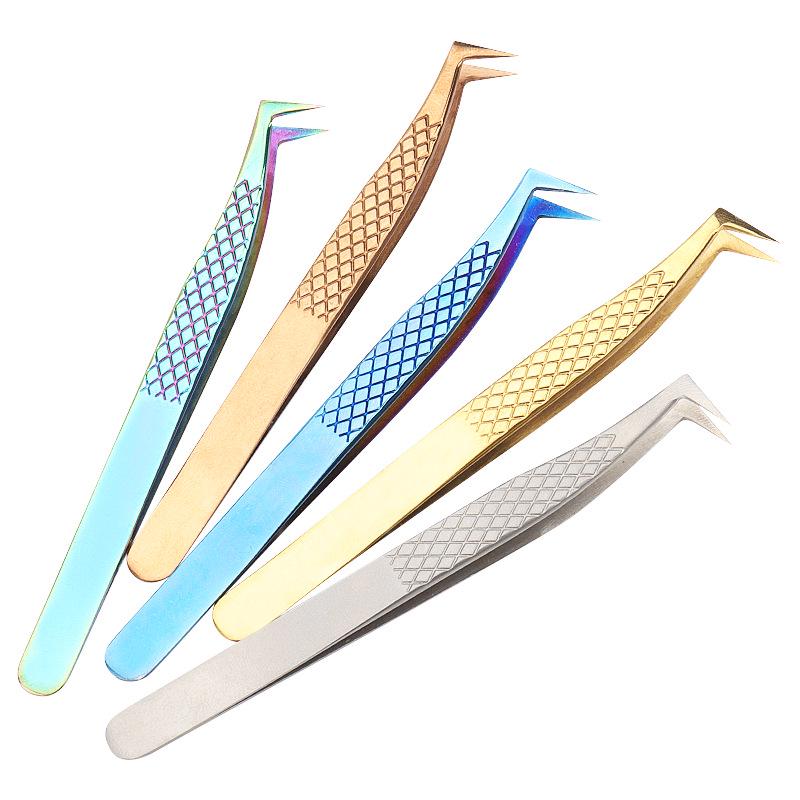 High-Precision Stainless Steel Fish Scale Eyelash Tweezers