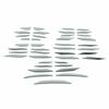 For Toyota Highlander 2020-2022 Chrome Stainless Front Bumper Grille Decal Trim