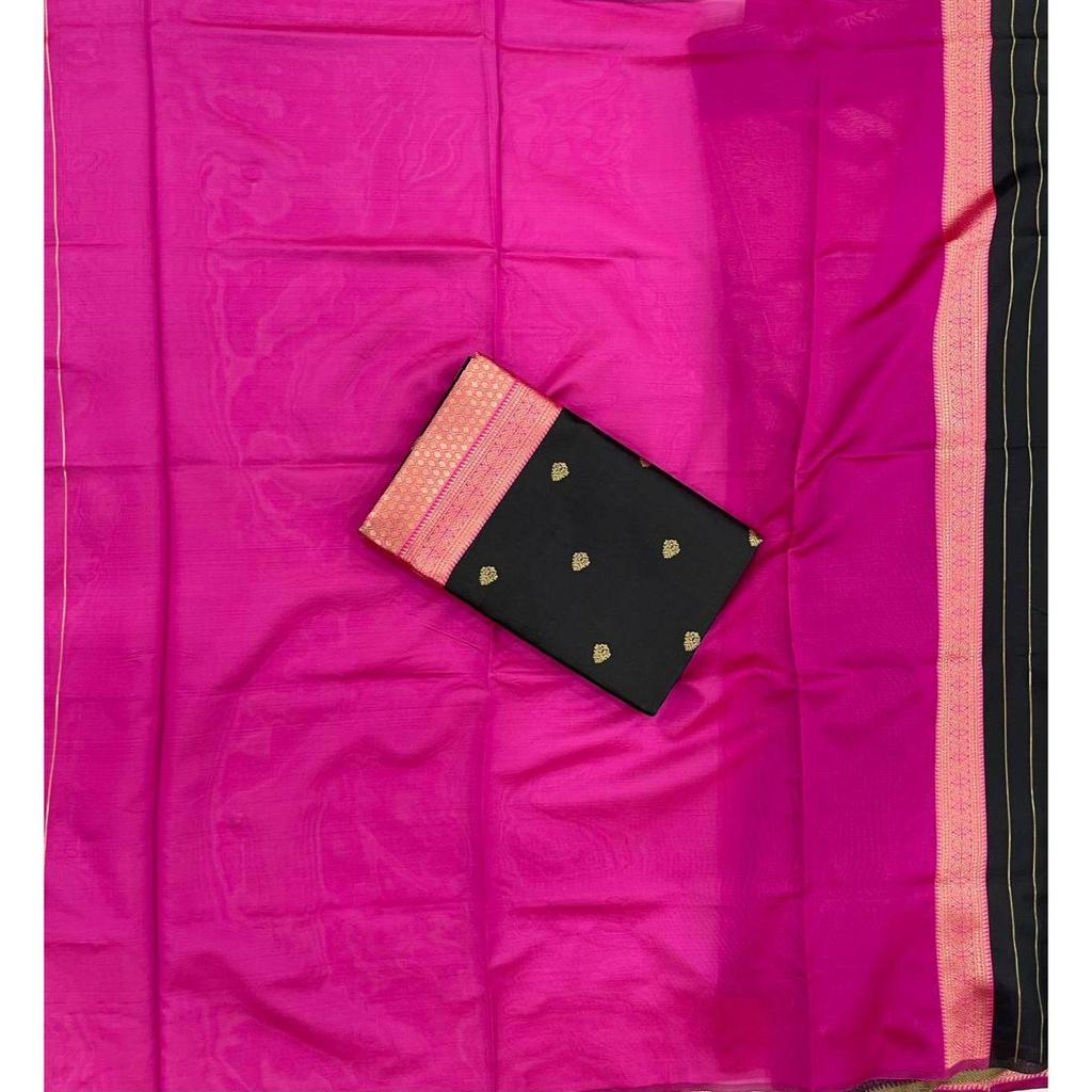New Launch - Soft Lychee Silk Saree with Rich Pallu and All Over Jacquard Work
