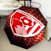 1PC Soccer Ball Afc Crest Printed Umbrella Folding umbrella, automatic umbrella 8-Frame for Travel, camping Fan gifts Christmas Gifts