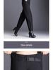 Women's High-Waisted Loose-Fit Bootcut Down Cotton Pants - Winter 2023 Trend