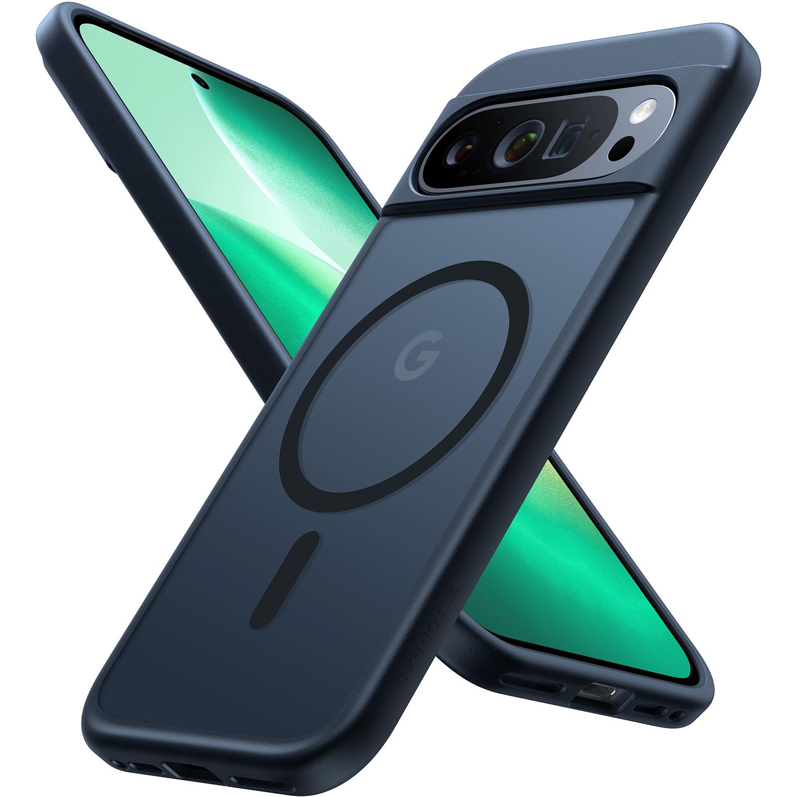 

Чохол TORRAS для Google Pixel 9 Pro XL Сумісний з MagSafe Матовий чохол для телефону з PC+TPU з ефектом шкіри A