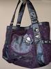 Retro Hello Kitty Purple Patchwork Bag Handbag Shoulder Bag Y2K Fashion Women's Purse