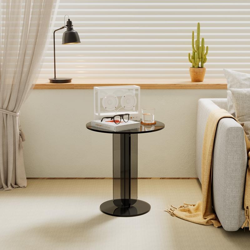 Tea side living room, coffee shop table, rounded corners, work, reading books, coffee shop table, balcony, acrylic coffee shop