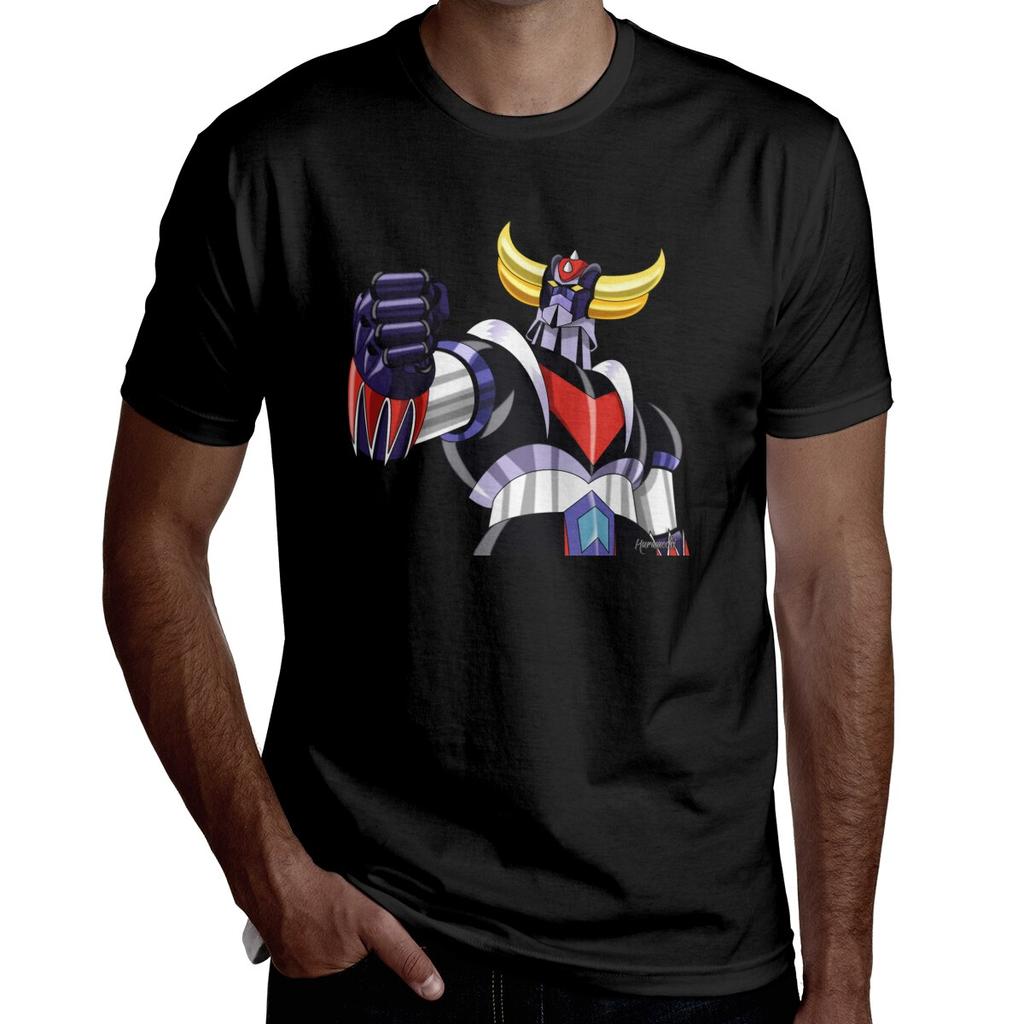 UFO Robot Goldorak Grendizer T Shirt Men Cotton Tshirt Urban Tees Short Sleeved Actar Goldrake Anime T-Shirts Fitted Clothing | SHEIN A