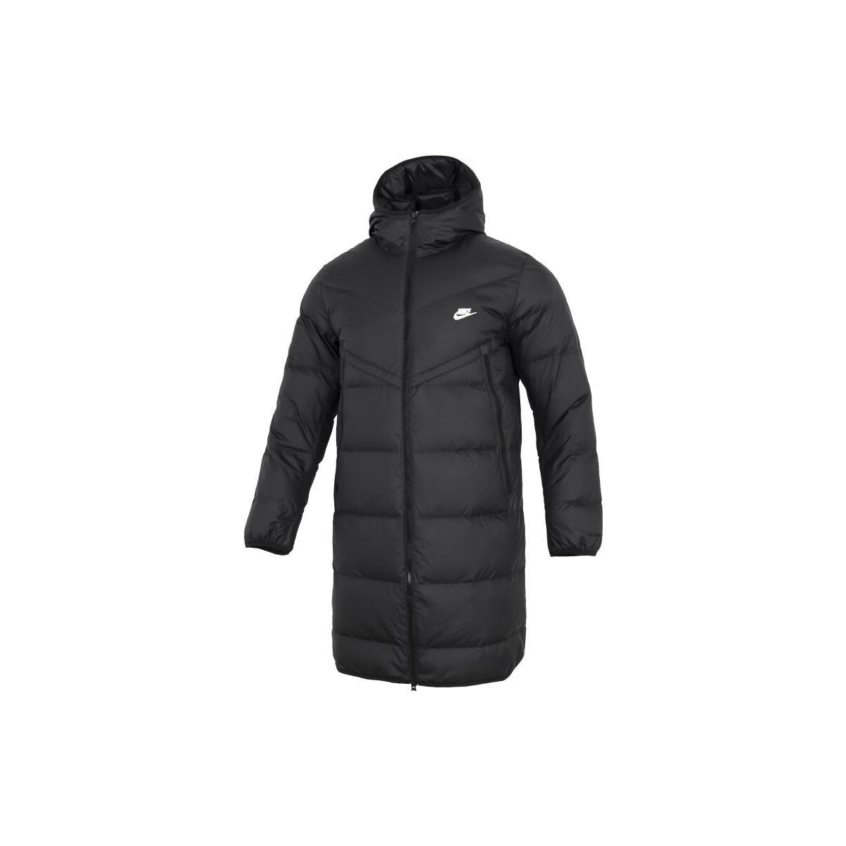 Nike Hooded Puffer Long Coat Asia Sizing  Black  Men s DV1134-010 XL
