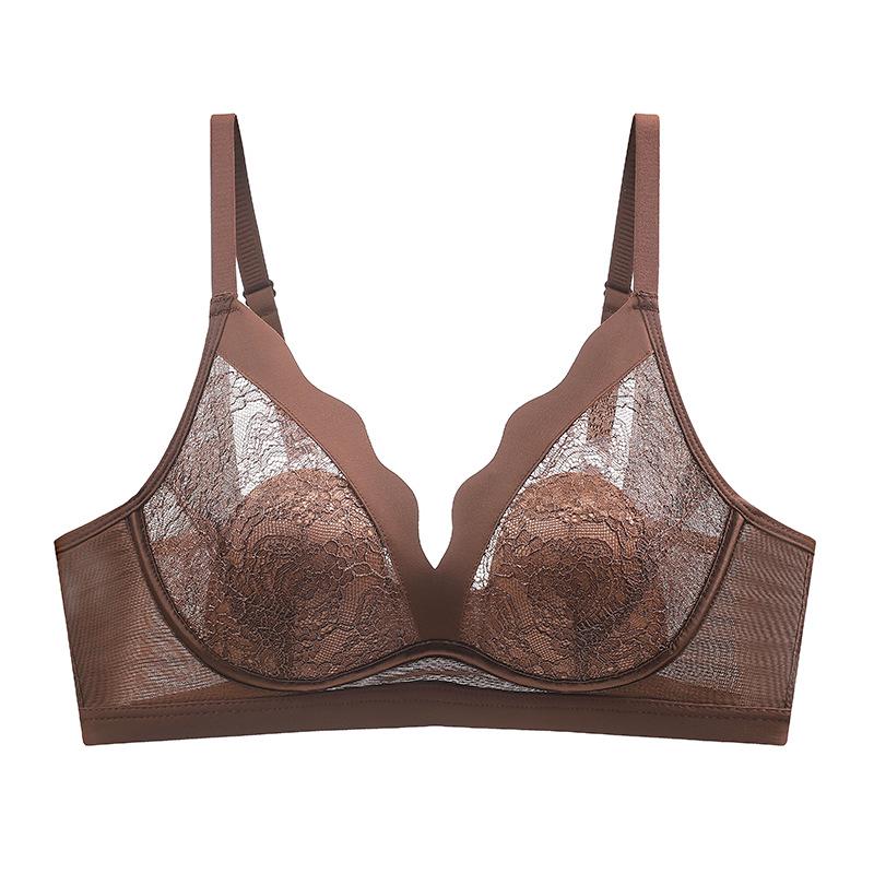 

Зручна мереживна білизна з кролячими вушками: Сексуальний, Стягуючий, Без кісточок, Підтримуючий бюстгальтер для жінок 40/90BC